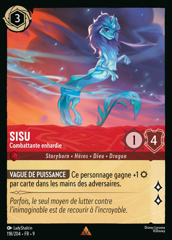 118/204 - Sisu - Combattante enhardie — Carte Disney Lorcana Fabuleux 118/204