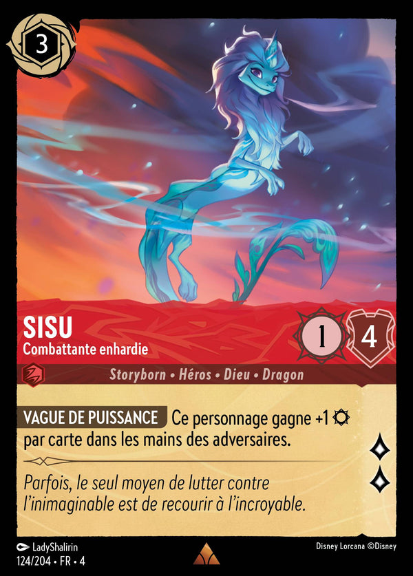 124/204 - Sisu - Combattante enhardie — Carte Disney Lorcana Le Retour d'Ursula 124/204
