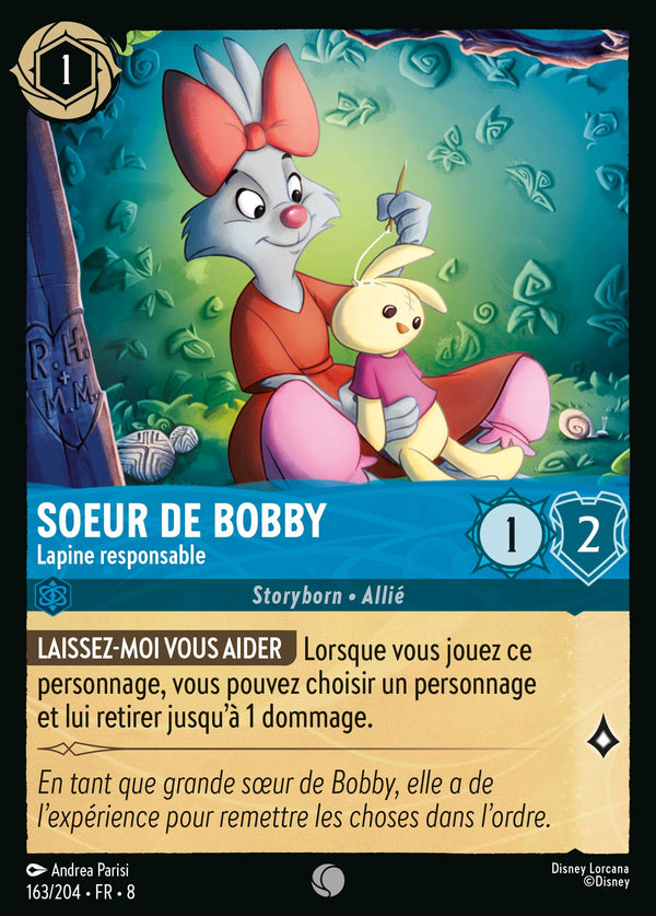 163/204 - Soeur de Bobby - Lapine responsable — Carte Disney Lorcana Le Règne de Jafar 163/204