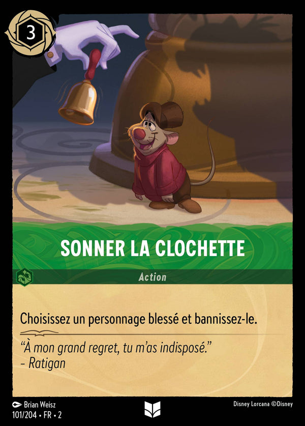 101/204 - Sonner la clochette — Carte Disney Lorcana L'Ascension des Floodborn 101/204