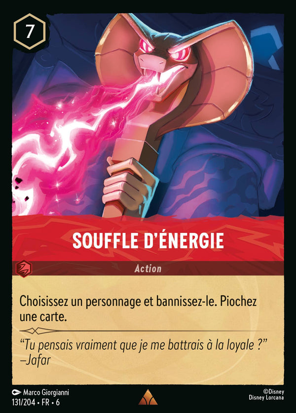 131/204 - Souffle d'énergie — Carte Disney Lorcana La Mer Azurite 131/204