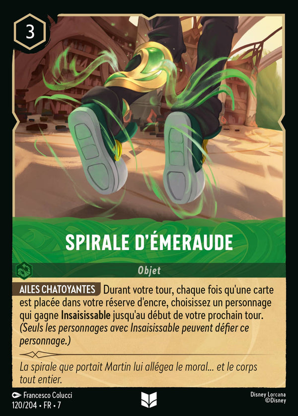 120/204 - Spirale d'Émeraude — Carte Disney Lorcana L'île d'Archazia 120/204