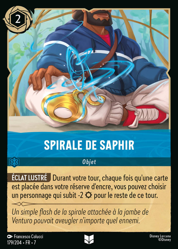 179/204 - Spirale de Saphir — Carte Disney Lorcana L'île d'Archazia 179/204