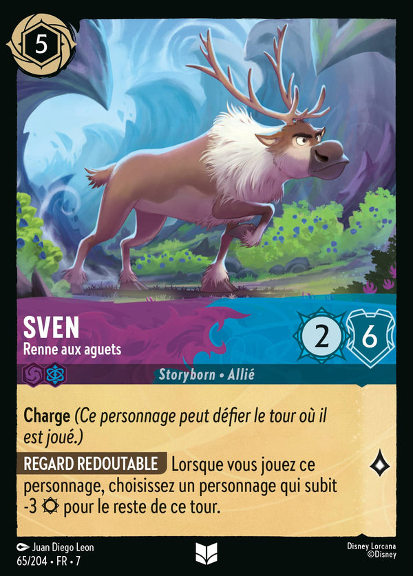 065/204 - Sven - Renne aux aguets — Carte Disney Lorcana L'île d'Archazia 65/204