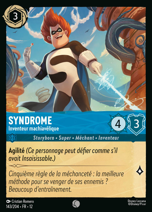 143/204 - Syndrome - Inventeur machiavélique — Carte Disney Lorcana Contrées Inconnues 143/204