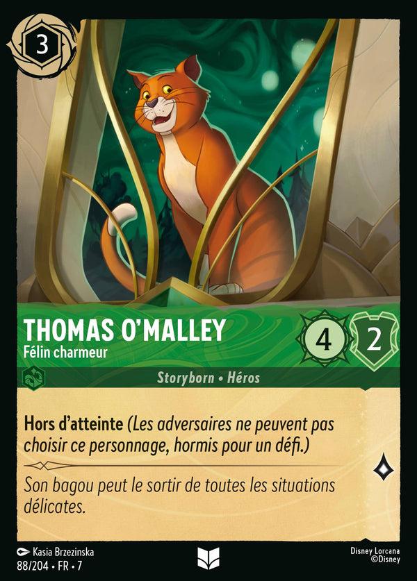 088/204 - Thomas O'Malley - Félin charmeur — Carte Disney Lorcana L'île d'Archazia 88/204