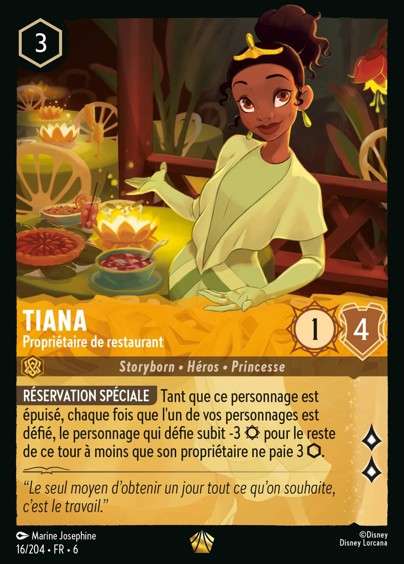 016/204 - Tiana - Propriétaire de restaurant