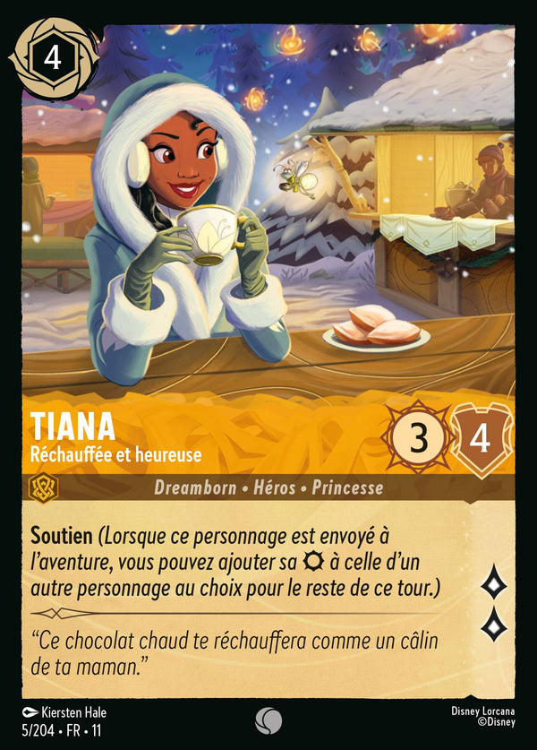 005/204 - Tiana - Réchauffée et heureuse — Carte Disney Lorcana Givresort 5/204