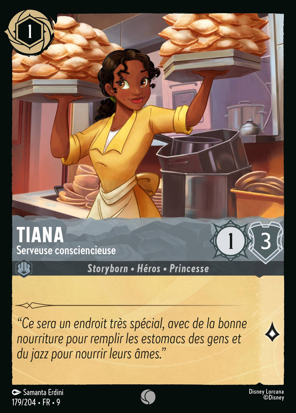 179/204 - Tiana - Serveuse consciencieuse — Carte Disney Lorcana Fabuleux 179/204