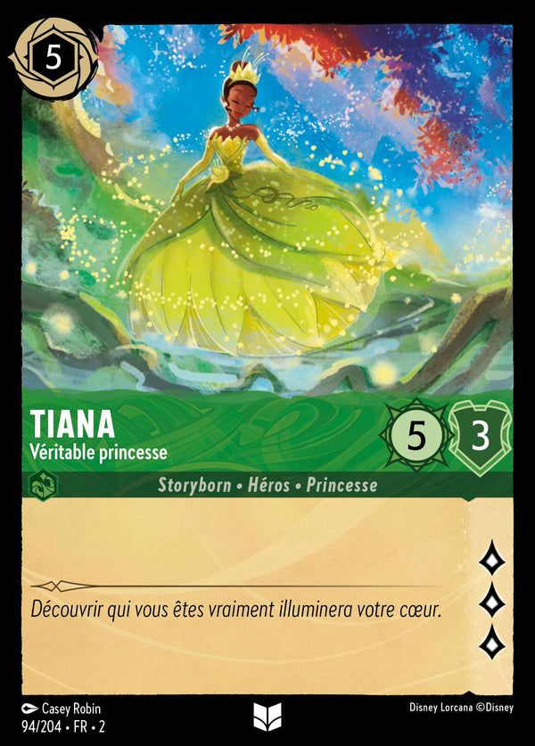 094/204 - Tiana - Véritable princesse — Carte Disney Lorcana L'Ascension des Floodborn 94/204
