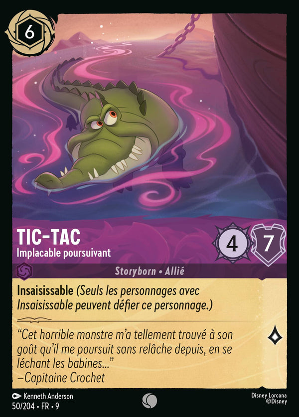 050/204 - Tic-Tac - Implacable poursuivant — Carte Disney Lorcana Fabuleux 50/204