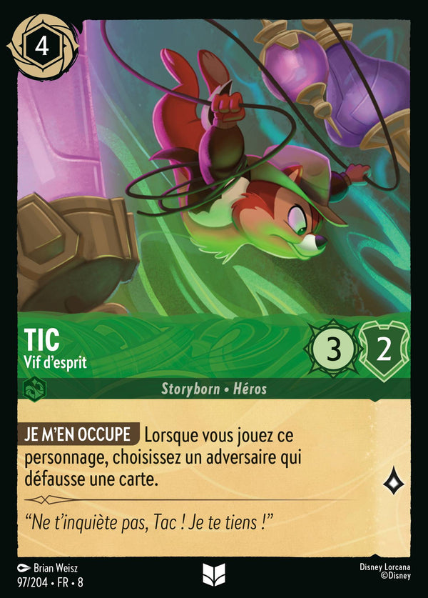 097/204 - Tic - Vif d'esprit — Carte Disney Lorcana Le Règne de Jafar 97/204