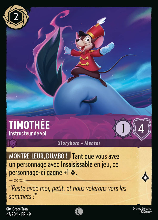 047/204 - Timothée - Instructeur de vol — Carte Disney Lorcana Fabuleux 47/204