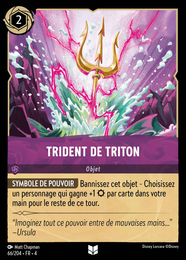 066/204 - Trident de Triton — Carte Disney Lorcana Le Retour d'Ursula 66/204