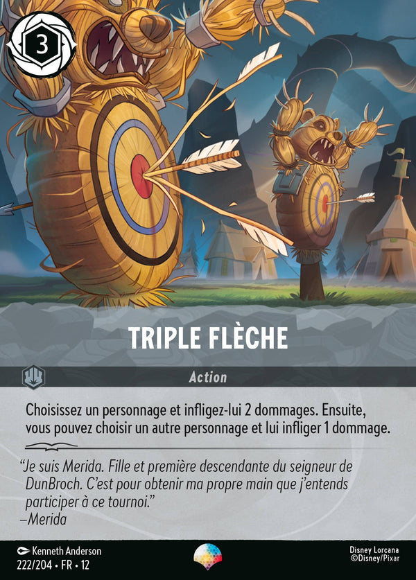 222/204 - Triple flèche — Carte Disney Lorcana Contrées Inconnues 222/204