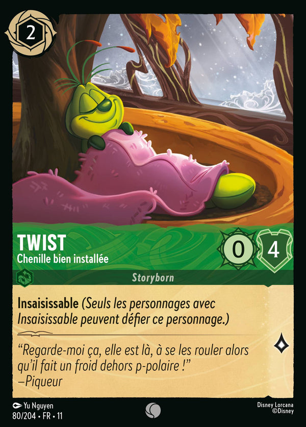 080/204 - Twist - Chenille bien installée — Carte Disney Lorcana Givresort 80/204