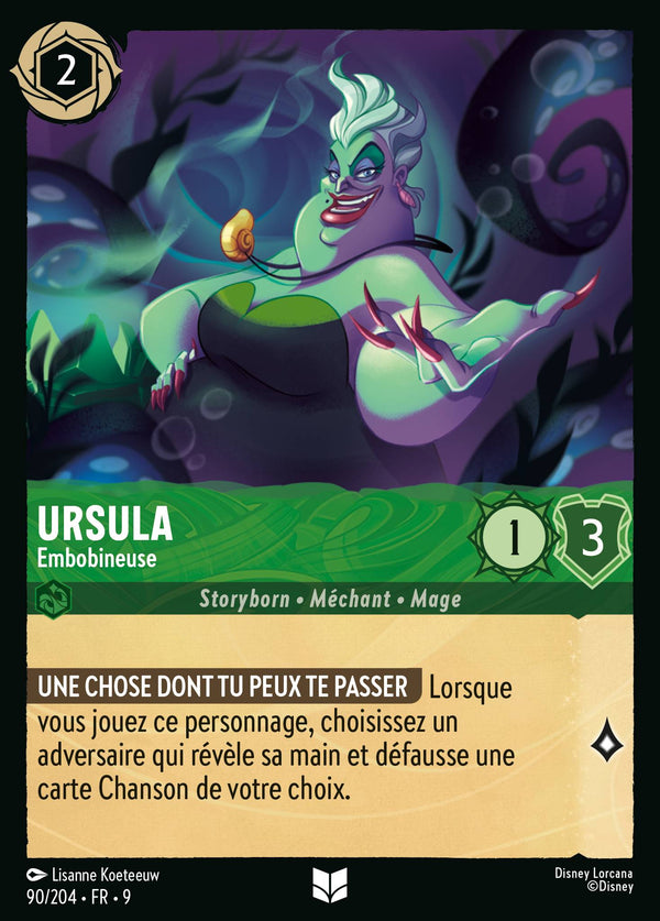 090/204 - Ursula - Embobineuse — Carte Disney Lorcana Fabuleux 90/204