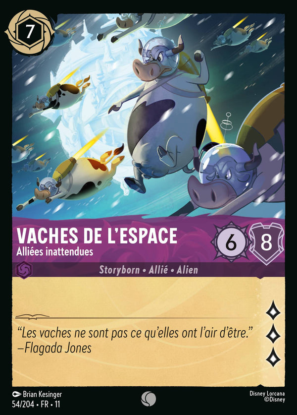 054/204 - Vaches de l'espace - Alliées inattendues — Carte Disney Lorcana Givresort 54/204
