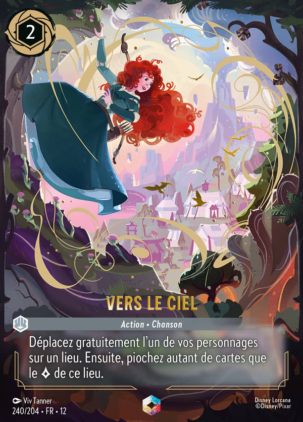 240/204 - Vers le ciel — Carte Disney Lorcana Contrées Inconnues 240/204