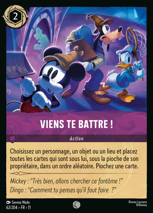 062/204 - Viens te battre ! — Carte Disney Lorcana Givresort 62/204