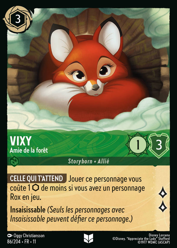 086/204 - Vixy - Amie de la forêt — Carte Disney Lorcana Givresort 86/204