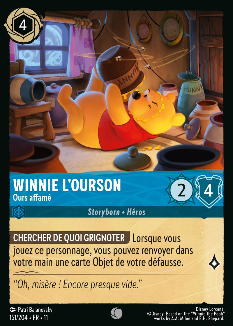 151/204 - Winnie l'ourson - Ours affamé