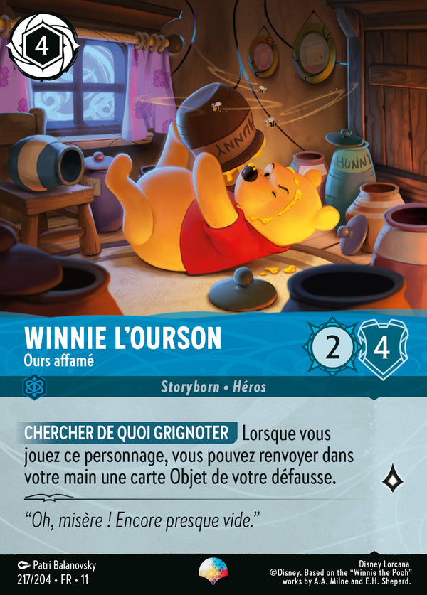 Winnie l'ourson - Ours affamé — Carte Disney Lorcana 217 Givresort
