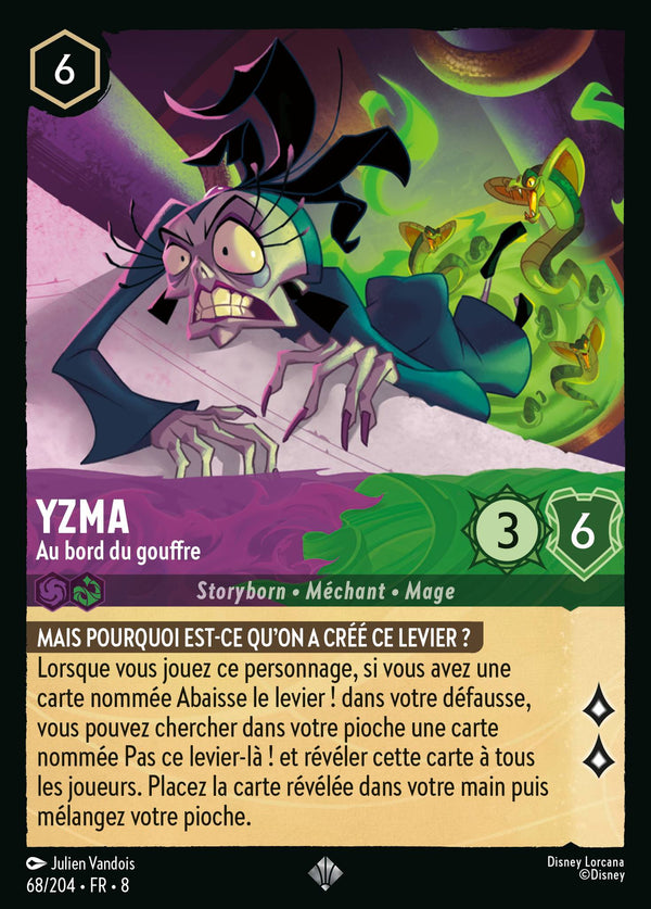 068/204 - Yzma - Au bord du gouffre — Carte Disney Lorcana Le Règne de Jafar 68/204