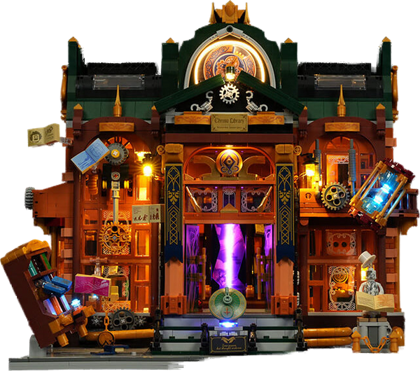 Lumibricks Steampunk Time Rift Library