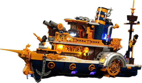 Lumibricks Steampunk Steamship
