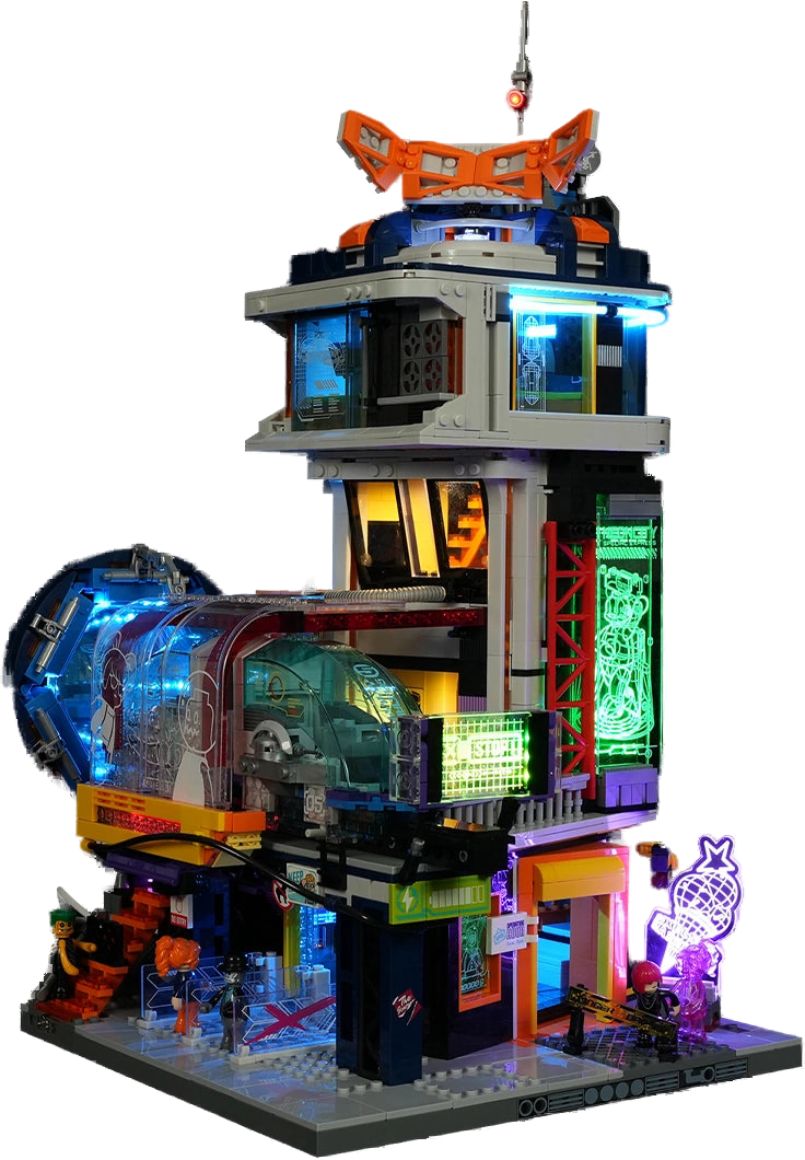 Lumibricks Floating Train Station