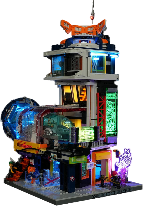 Lumibricks Floating Train Station