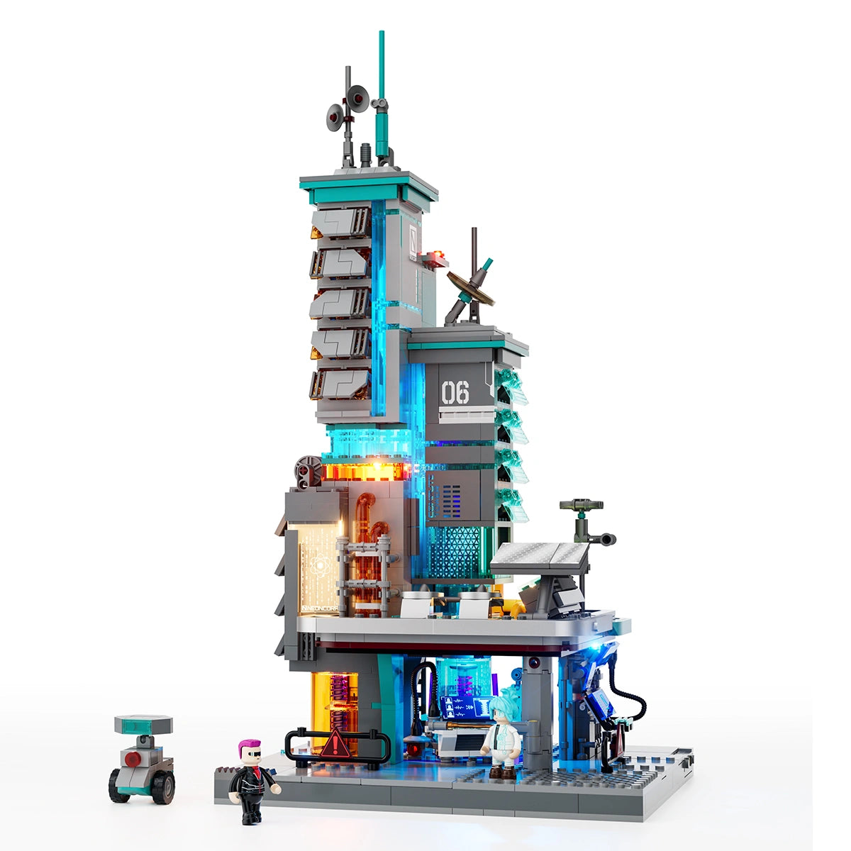 Lumibricks Neon Tech Station, vue 3