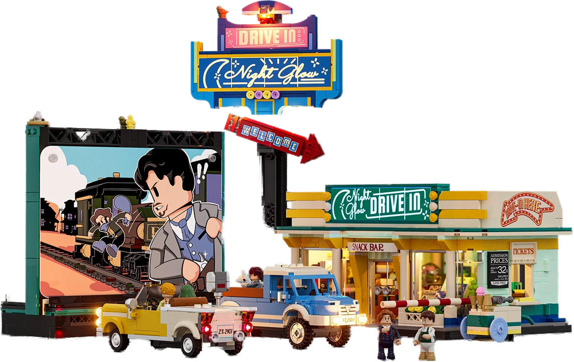 Lumibricks Night Glow Drive-In