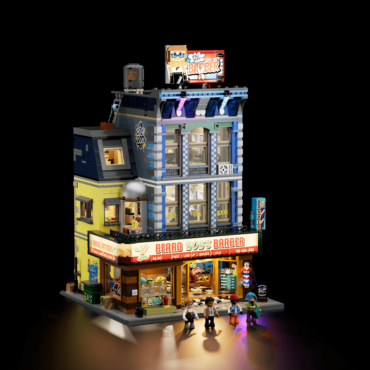 Lumibricks Barbershop, vue 3