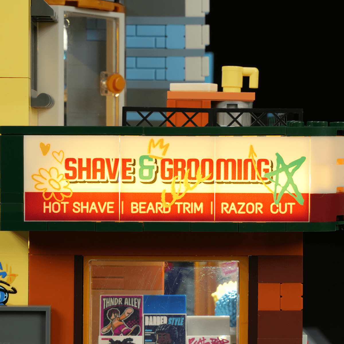 Lumibricks Barbershop, vue 5