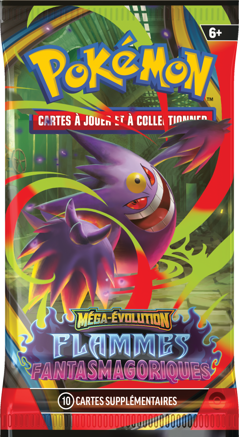Booster Pokémon Flammes Fantasmagoriques illustration Méga-Ectoplasma, scellé français