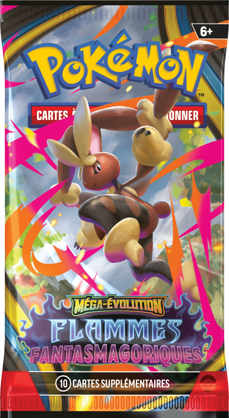 Booster Pokémon Flammes Fantasmagoriques illustration Méga-Lockpin, scellé français