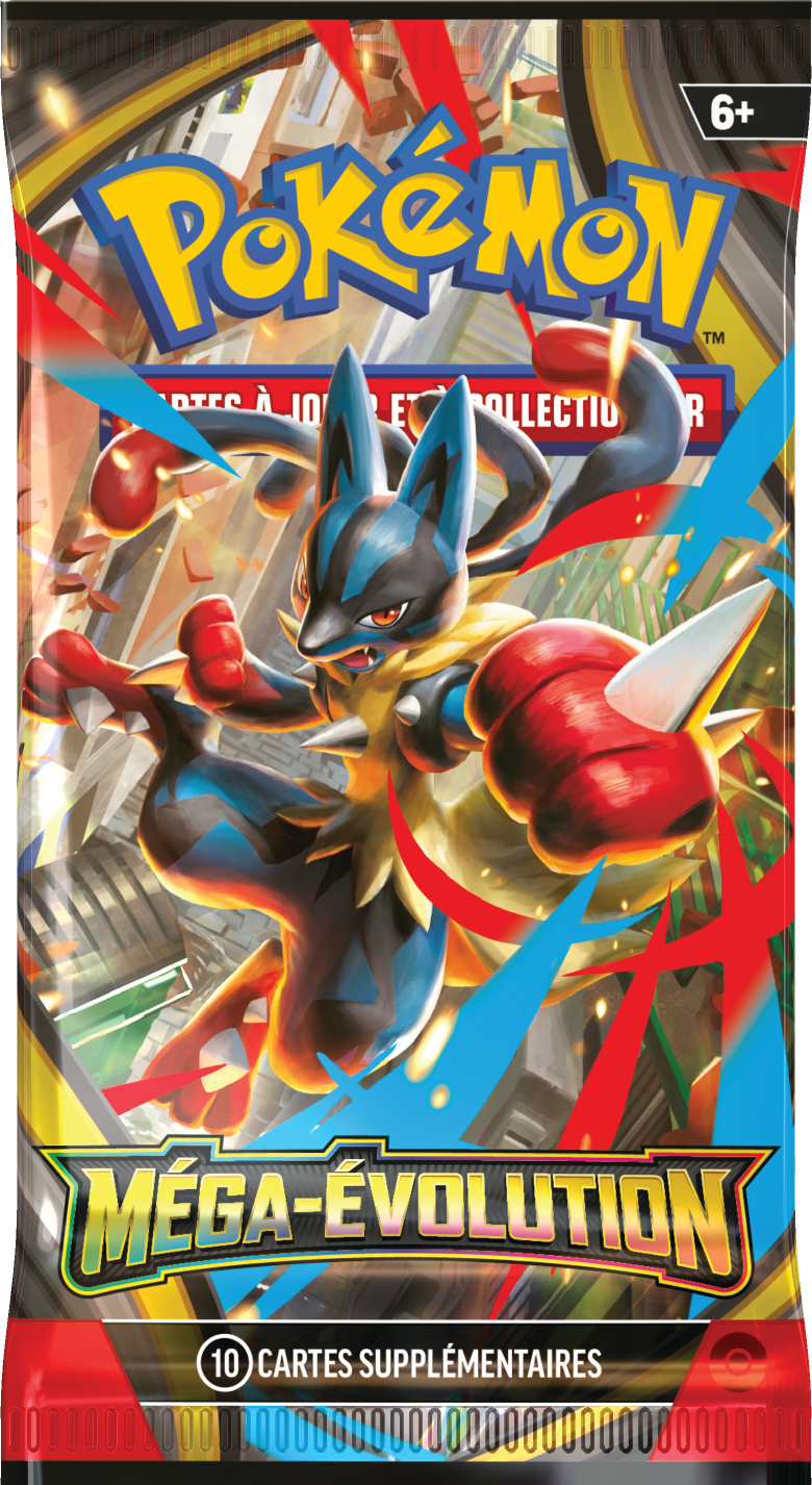 Booster Pokémon Méga-Évolution illustration Méga-Lucario, scellé français