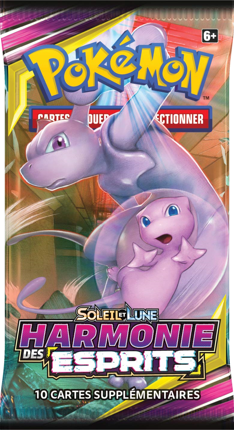 Booster Pokémon Harmonie des Esprits illustration Mewtwo Mew, scellé français