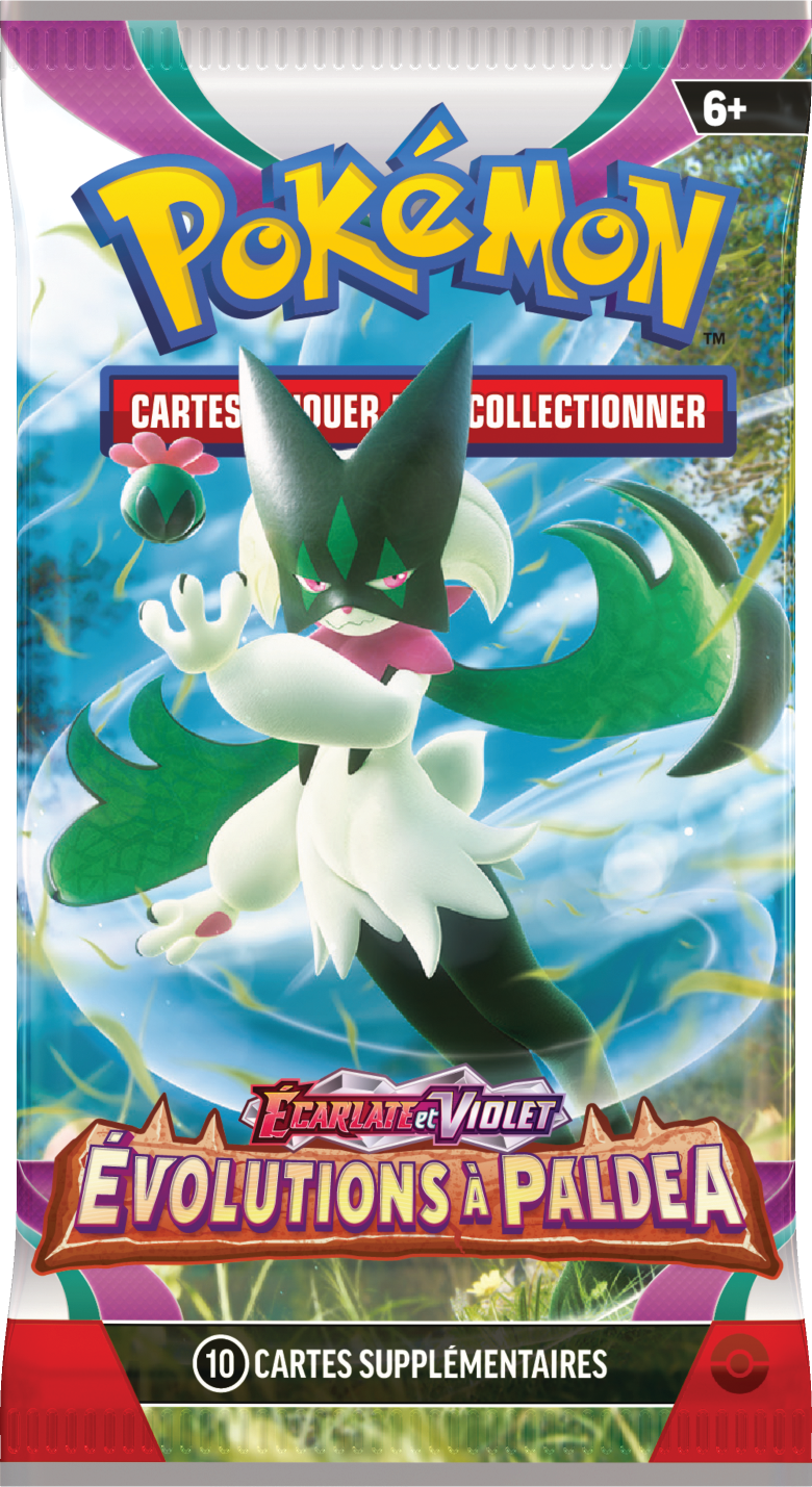Booster Pokémon Évolutions à Paldea illustration Miascarade, scellé français