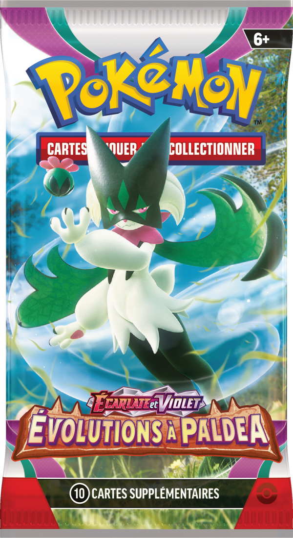 Booster Pokémon Évolutions à Paldea illustration Miascarade, scellé français