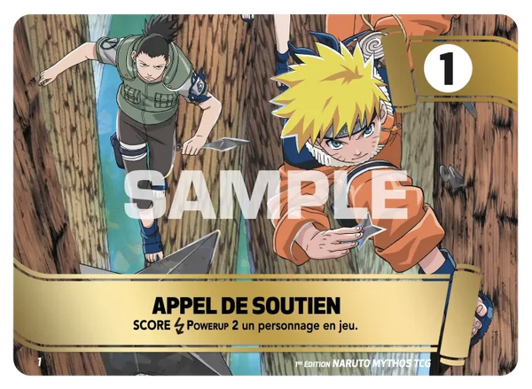 MSS 01 - Appel De Soutien — Carte Naruto Mythos Konoha Shidō - Set 1 Éd.2 MSS 01