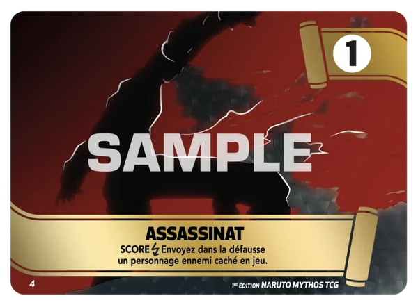 MSS 04 - Assassinat — Carte Naruto Mythos Konoha Shidō - Set 1 Éd.2 MSS 04