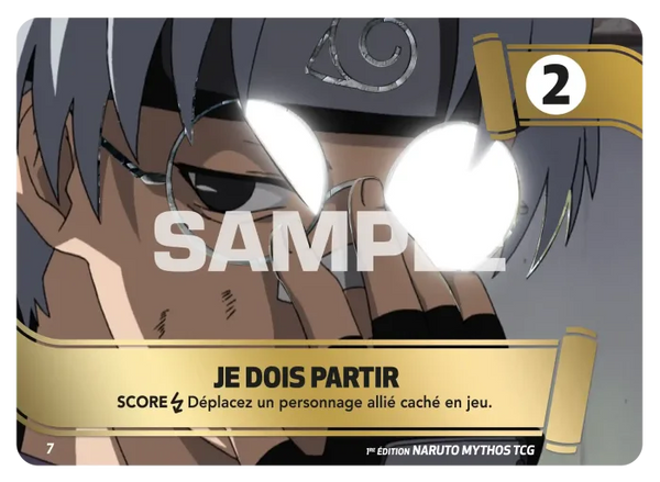 MSS 07 - Je Dois Partir — Carte Naruto Mythos Konoha Shidō - Set 1 Éd.2 MSS 07