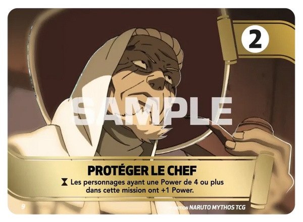 MSS 09 - Protéger Le Chef — Carte Naruto Mythos Konoha Shidō - Set 1 Éd.2 MSS 09