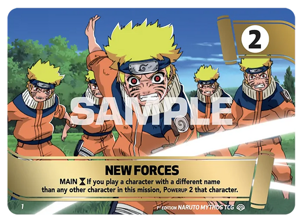 MSS 01 - Nouvelles Forces — Carte Naruto Mythos Shinobi Shiren - Set 2 Éd.1 MSS 01
