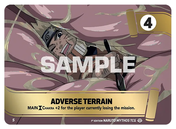 MSS 05 - Terrain Hostile — Carte Naruto Mythos Shinobi Shiren - Set 2 Éd.1 MSS 05