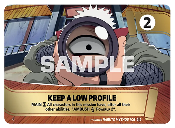 MSS 06 - Faire Profil Bas — Carte Naruto Mythos Shinobi Shiren - Set 2 Éd.1 MSS 06