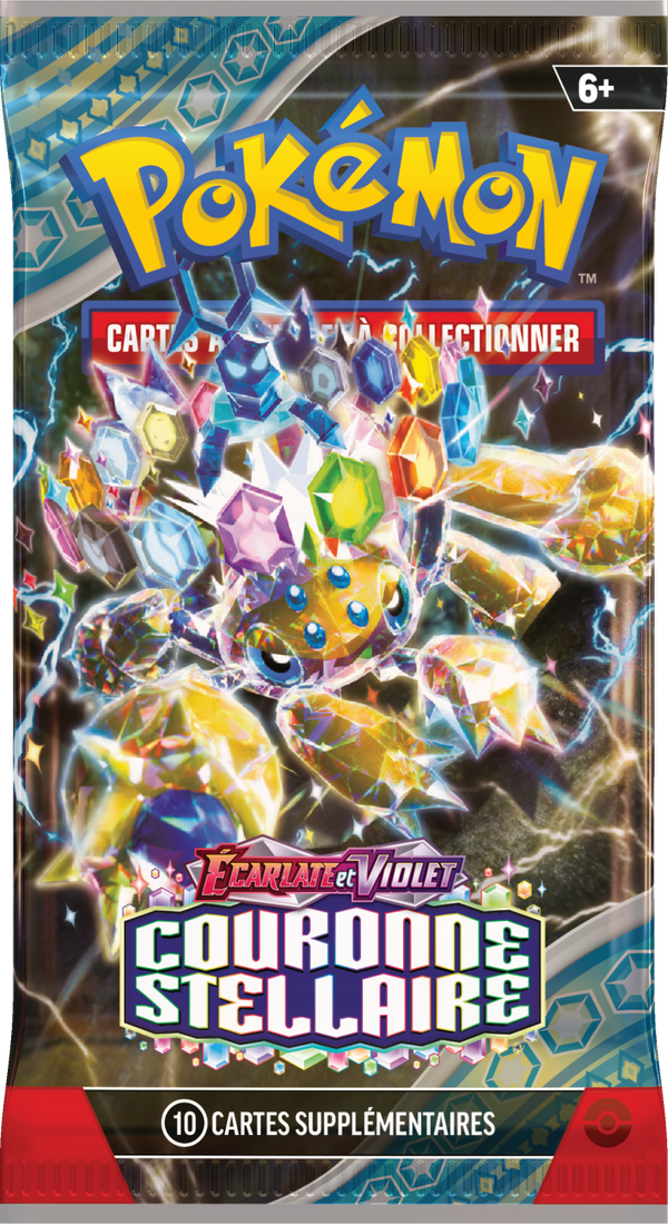 Booster Pokémon Couronne Stellaire illustration Mygavolt Téracristal Stellaire, scellé français